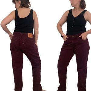 Levi's Plum Boot Cut Jeans 34 Waist L 30 VISCO
